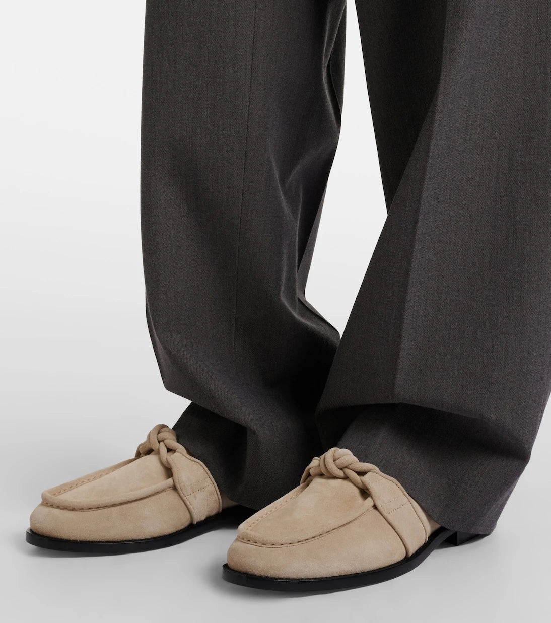 Bottega Veneta - Astaire Knot suede loafers
