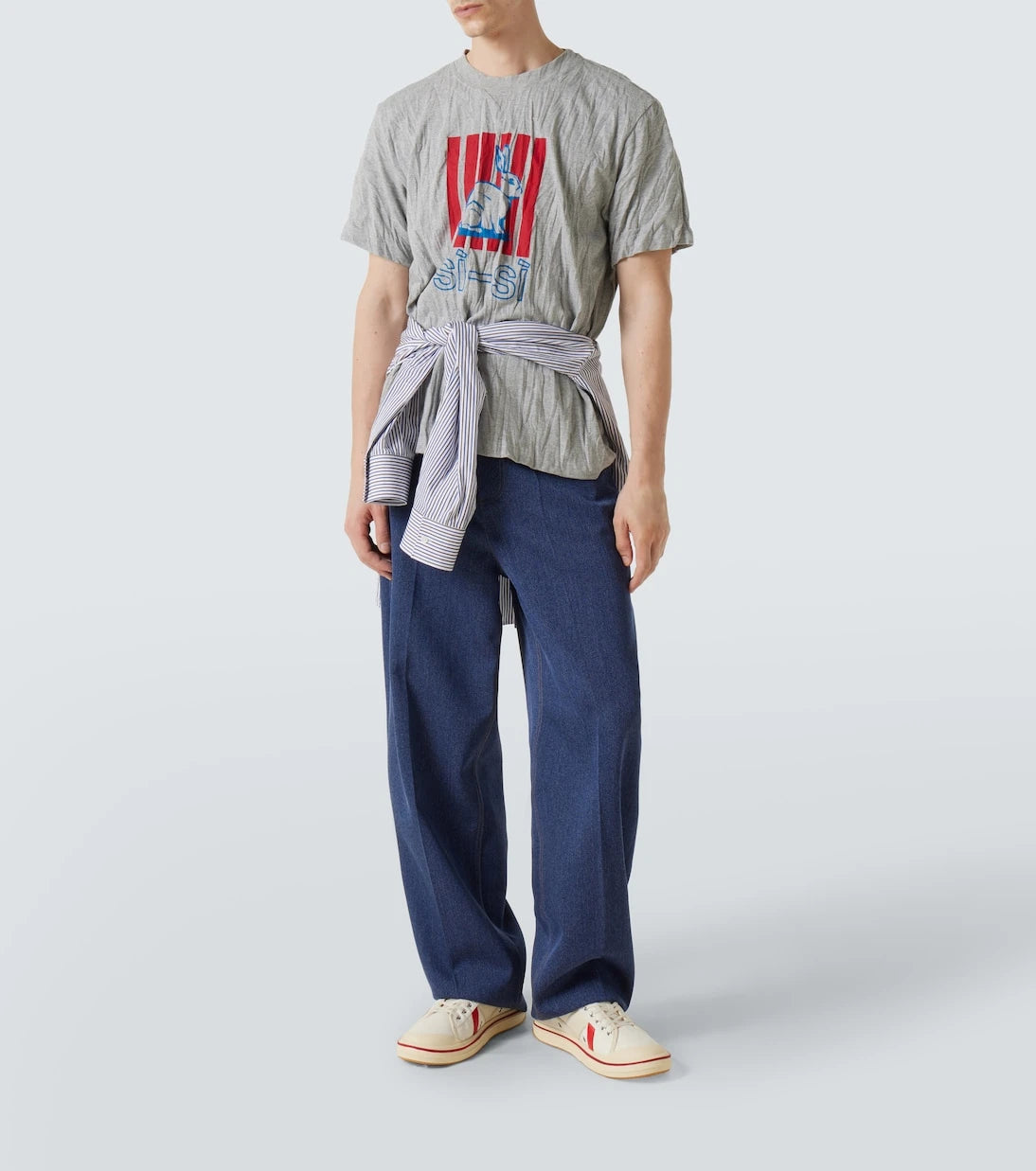 Bottega Veneta - Printed cotton-blend jersey T-shirt