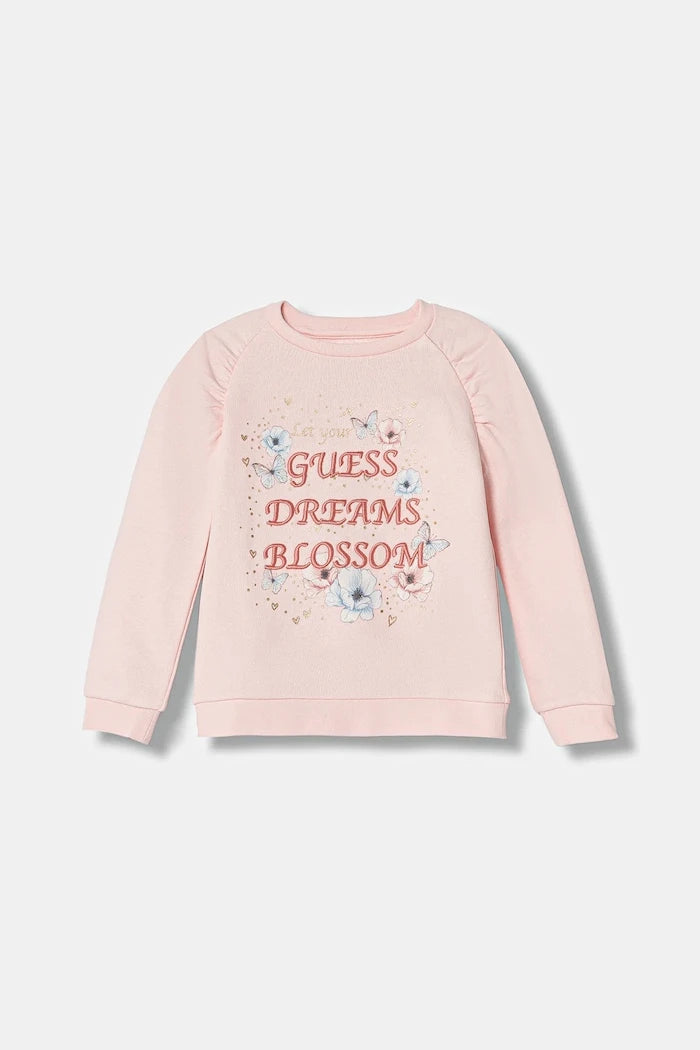 Детски памучен суичър Guess
