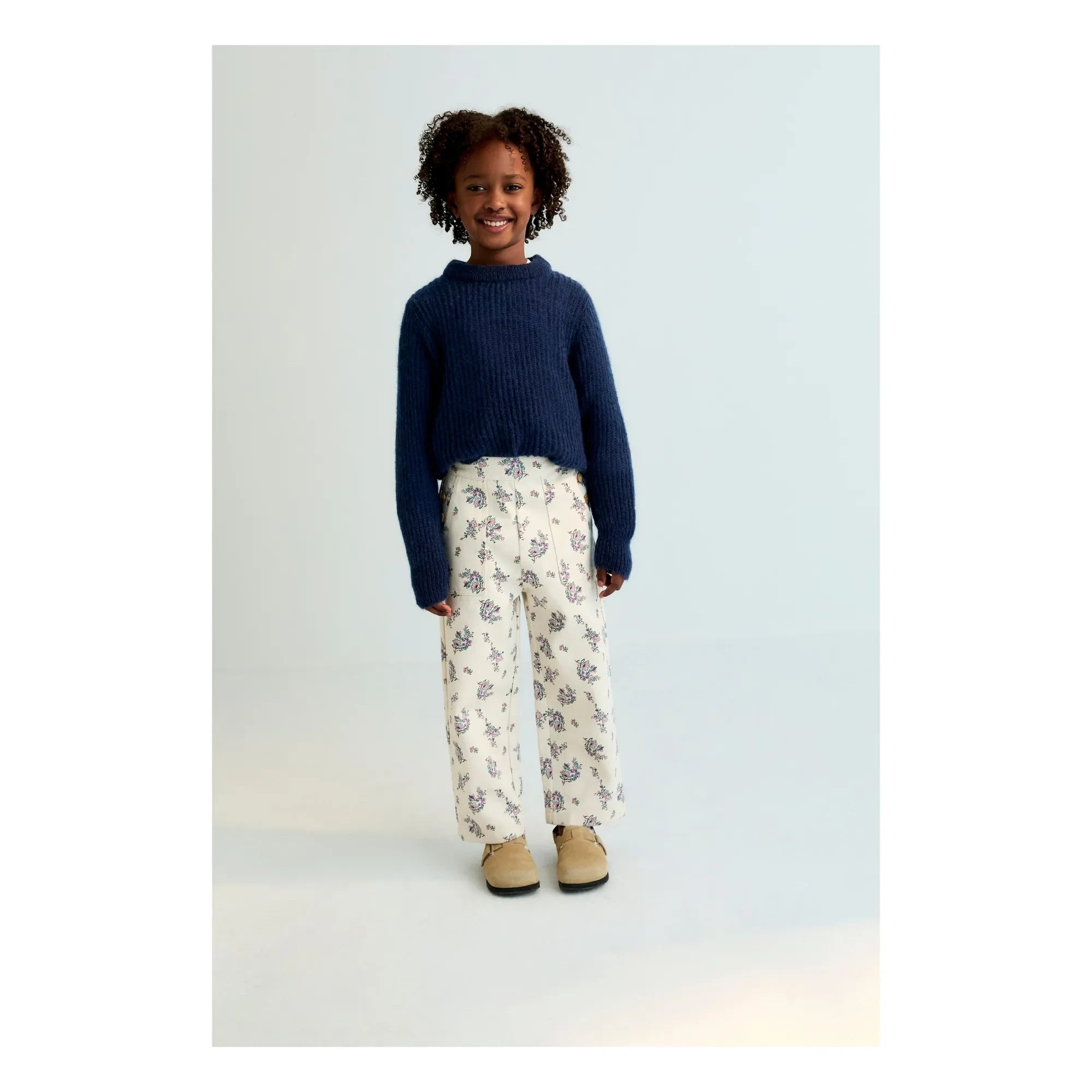 the new society - Emma Fleuri Organic Cotton Trousers | Beige