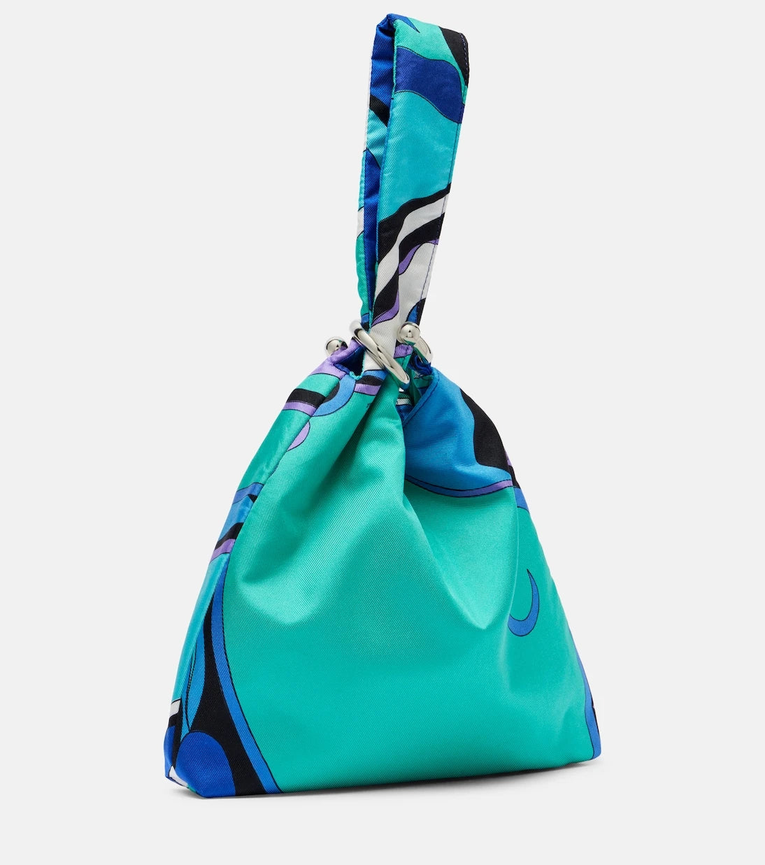 Pucci - Orchidee silk twill top-handle bag