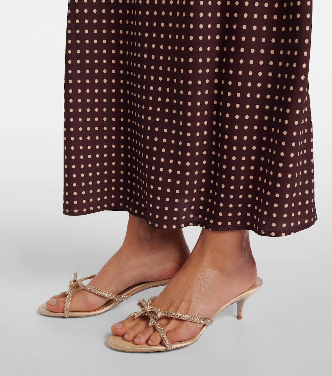 Rene Caovilla - Bow-detail crystal-embellished sandals