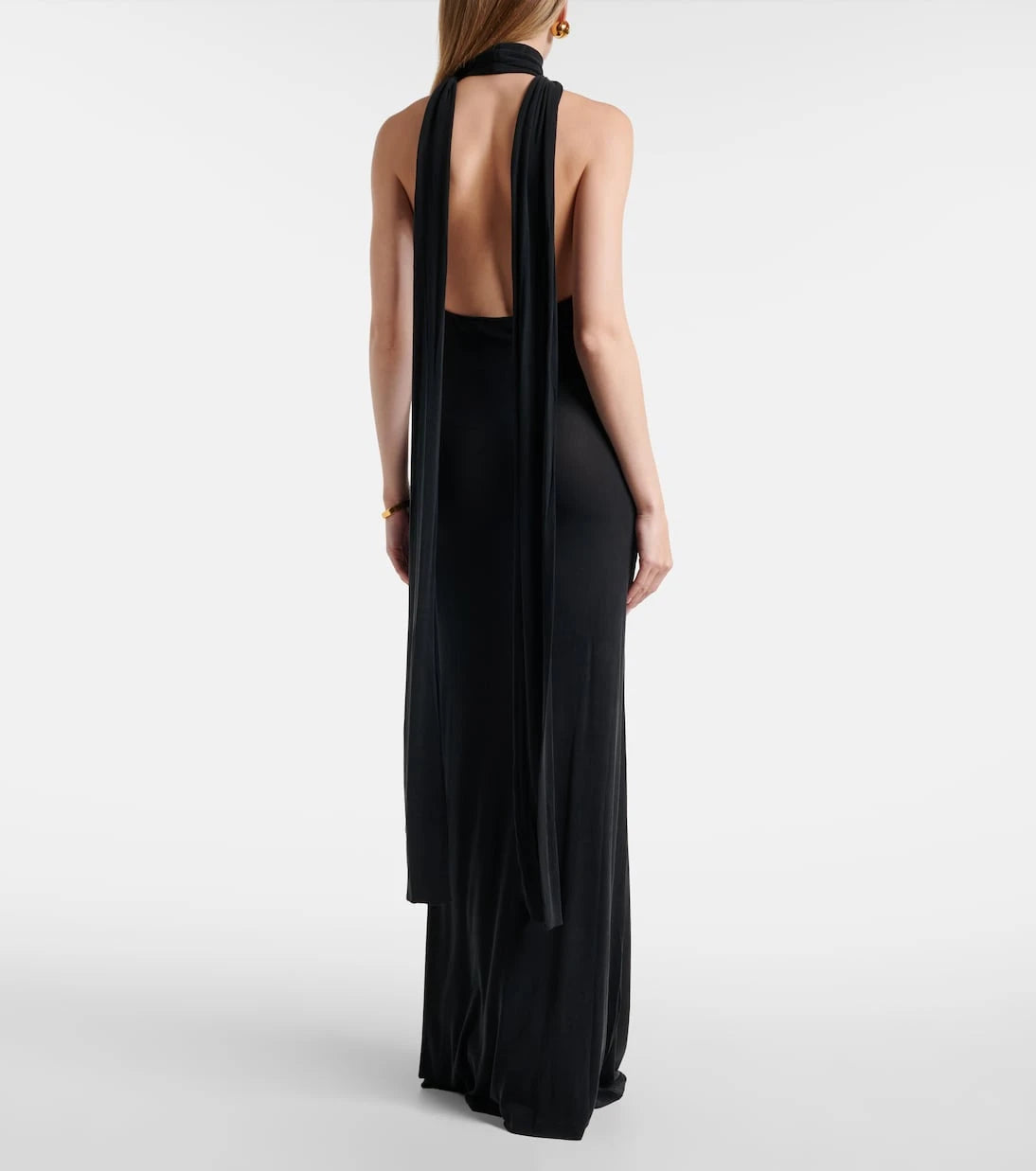 Aya Muse - Sele cutout halterneck gown