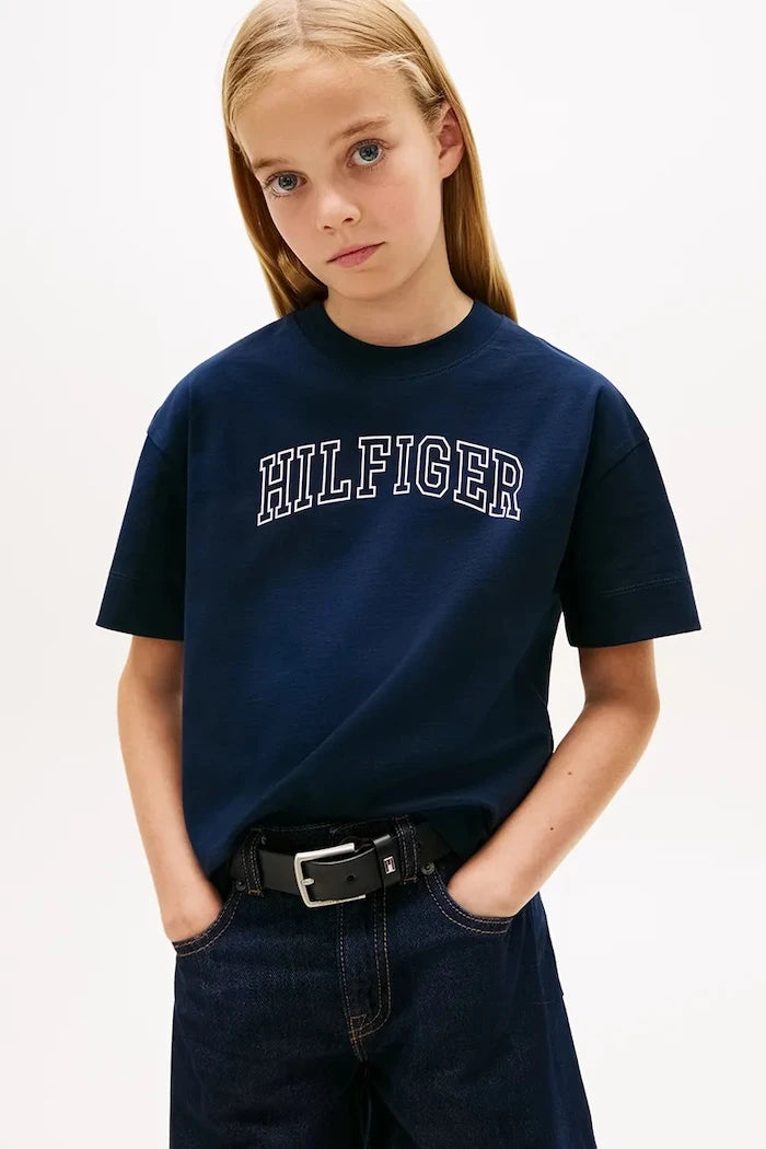 Çocuklar için pamuklu Tommy Hilfiger tişört