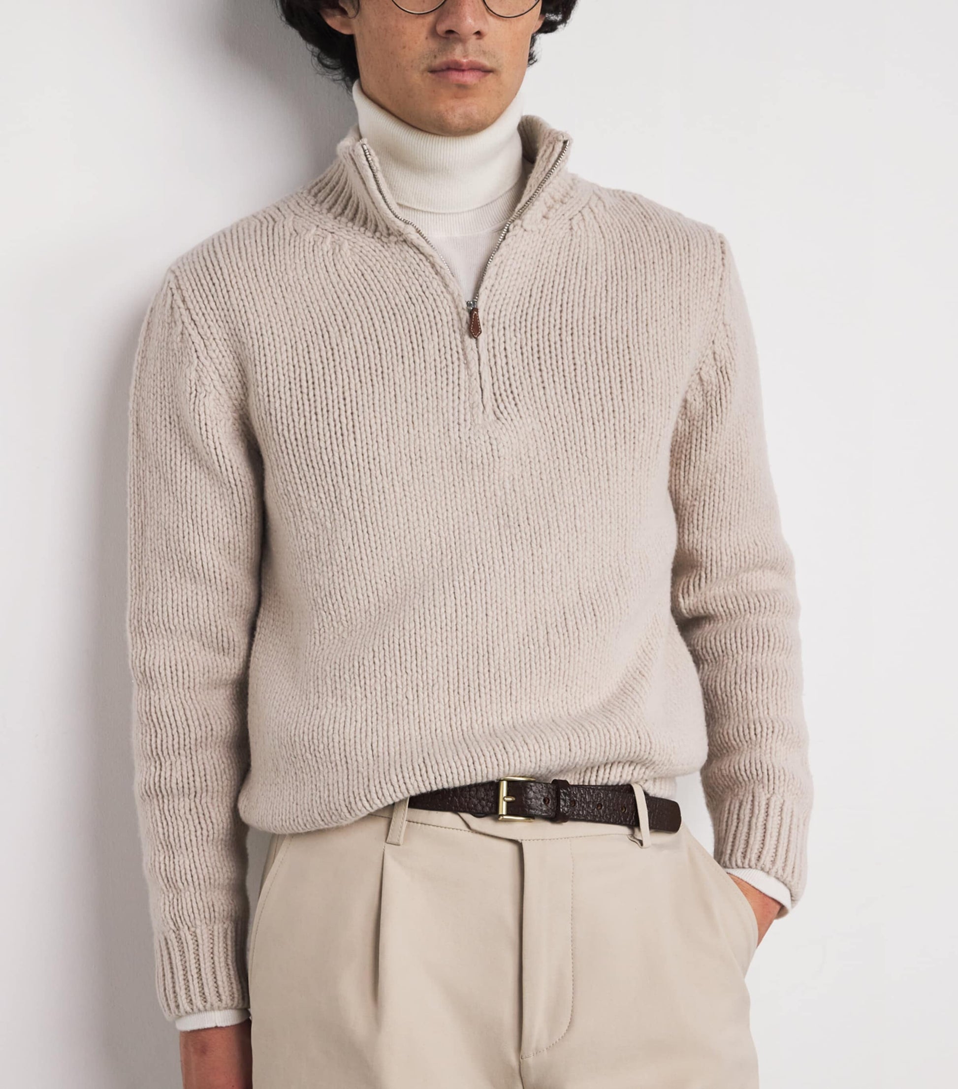 Eleventy Leather Belt