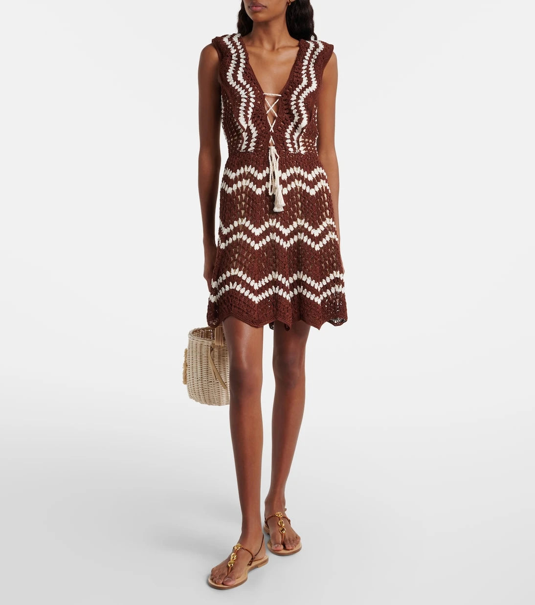 Anna Kosturova - Melissa crochet cotton minidress