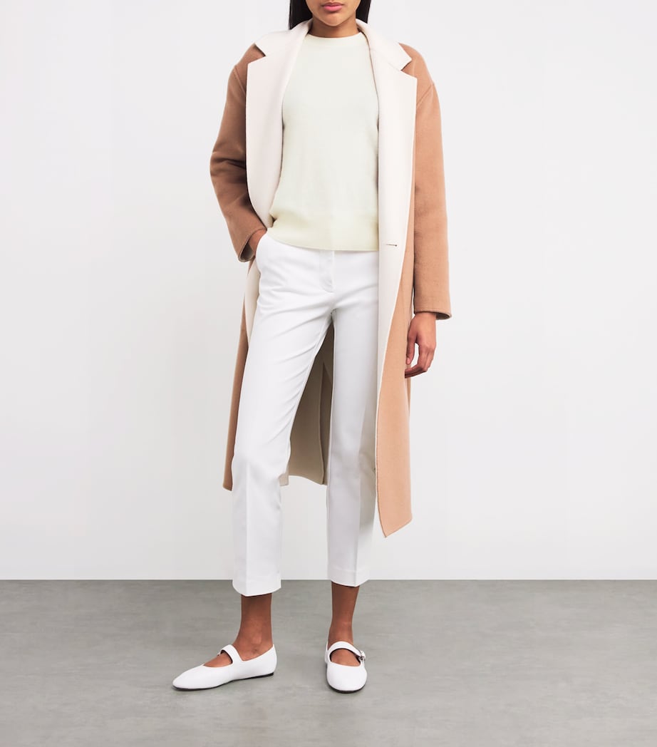 Ivory Cashmere Round-Neck Sweater