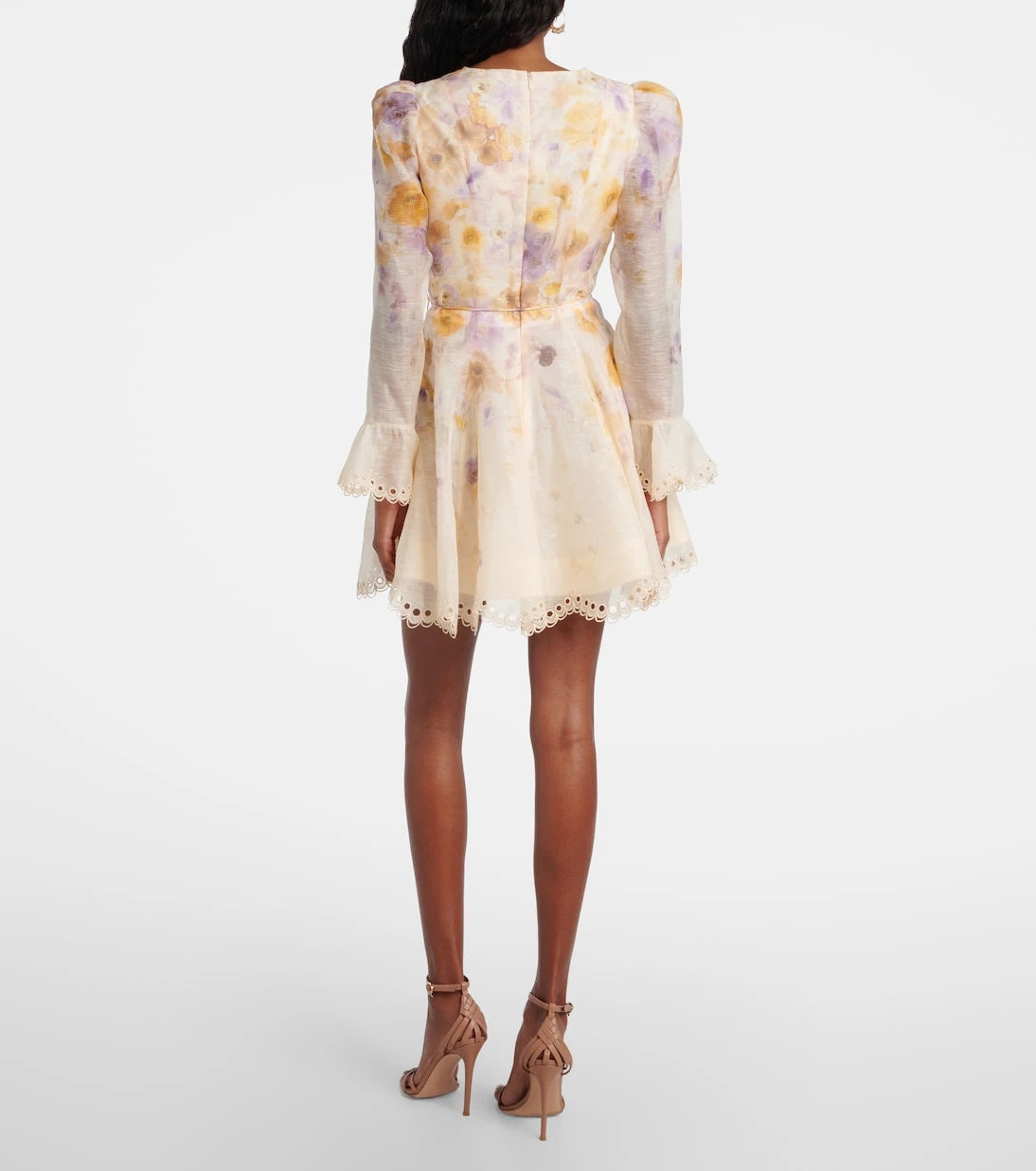 Zimmermann - Memento linen and silk minidress