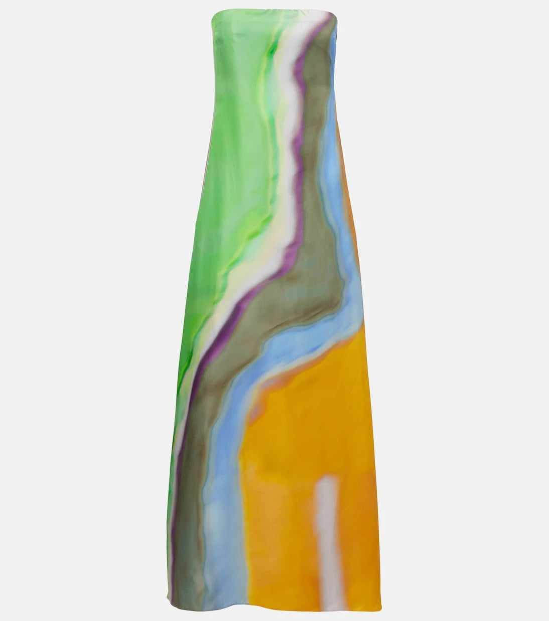 Christopher Esber - Printed silk satin maxi dress