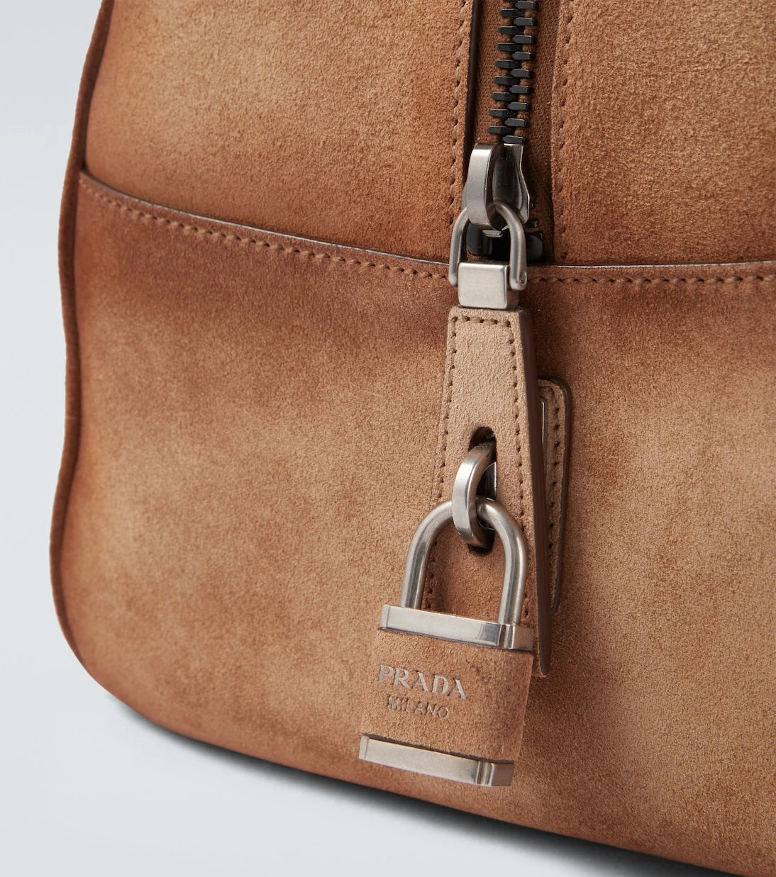 Prada - Suede duffel bag