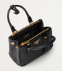 Prada Black Mini Saffiano Leather Galleria Top-Handle Bag