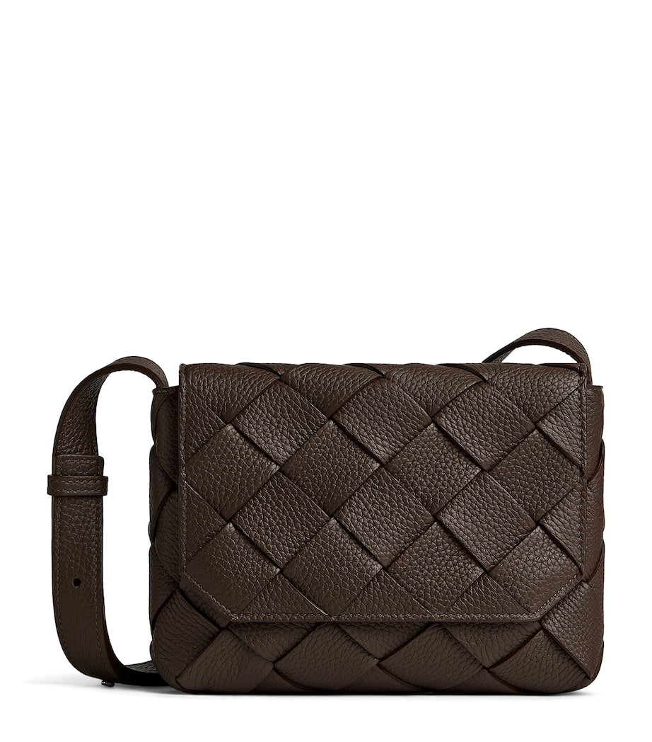 Bottega Veneta Leather Intrecciato Diago Cross-Body Bag