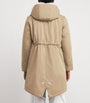 Yellow Fox-Rabbit Blended-Cotton Parka (85cm)