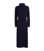 Wool Ribbed Maxi Dress NAVY
