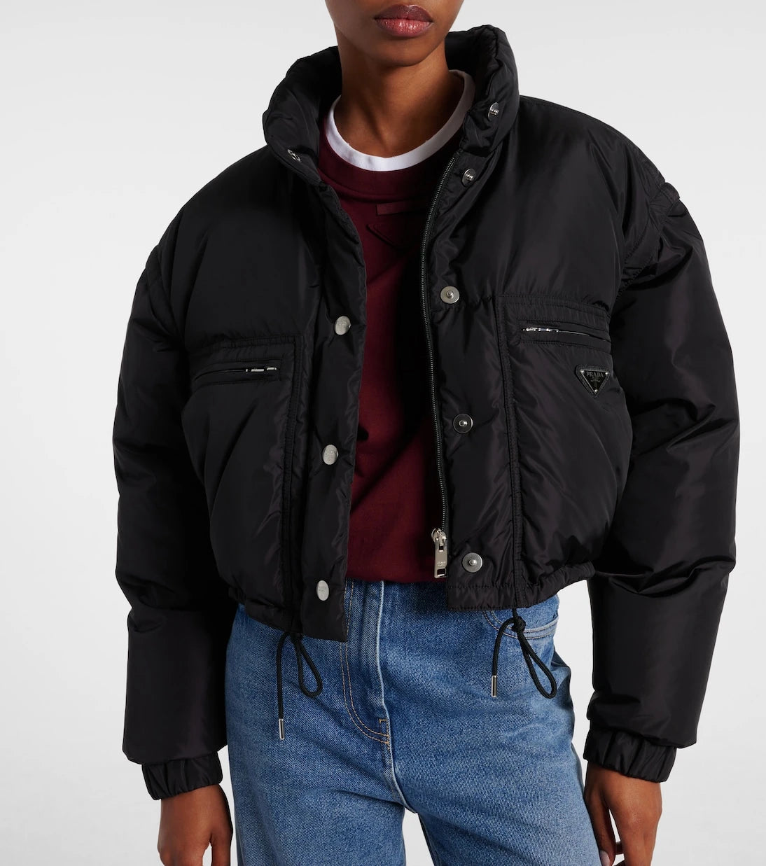 Prada - Re-Nylon cropped down jacket