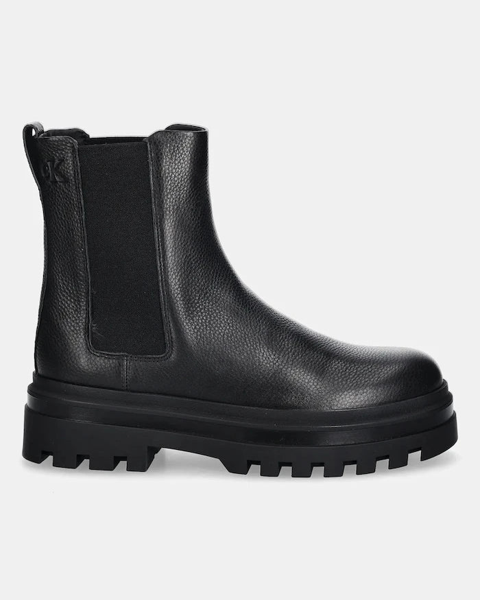 Кожени боти челси Calvin Klein LUGGED CHELSEA BOOT HIGH LTH