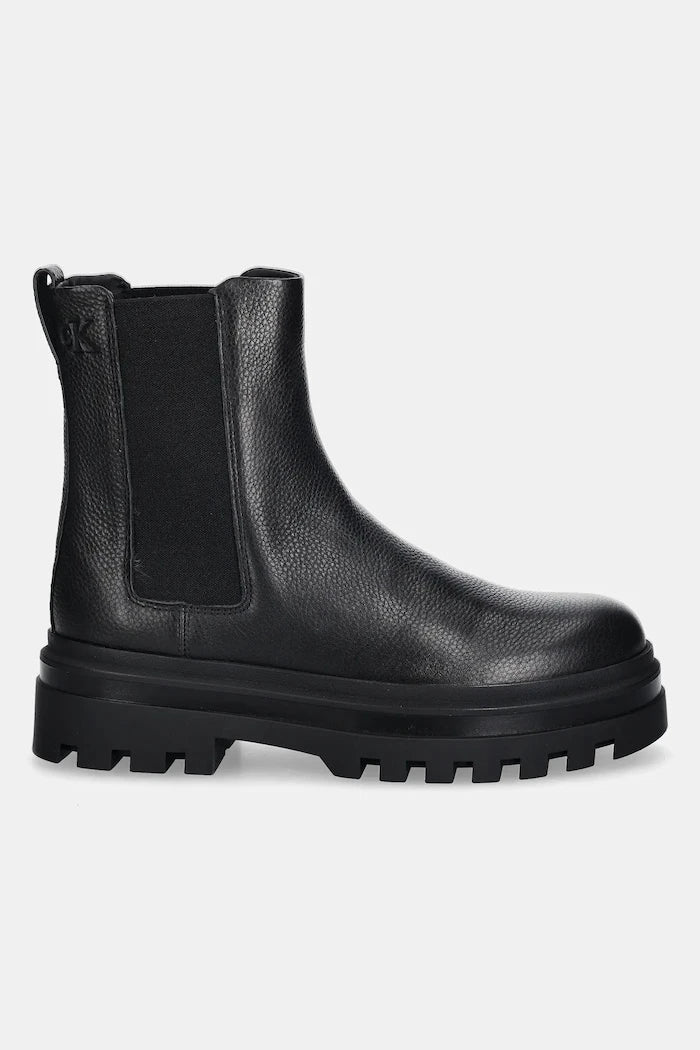 Кожени боти челси Calvin Klein LUGGED CHELSEA BOOT HIGH LTH