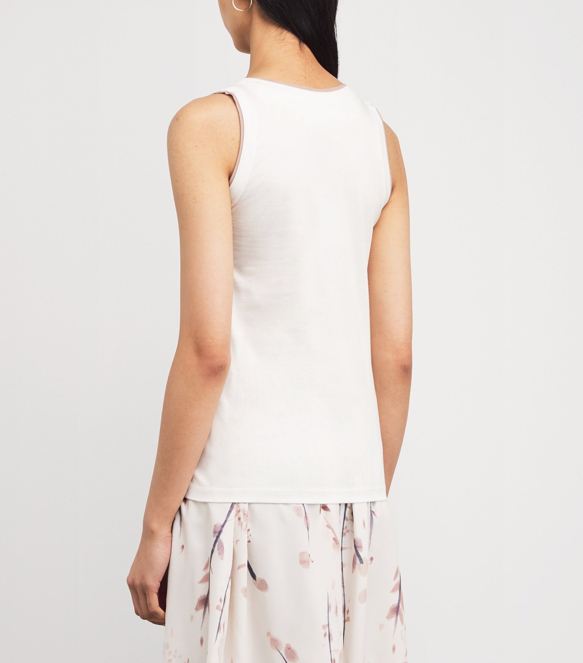 Cotton Tank Top BIANCO, ROSA