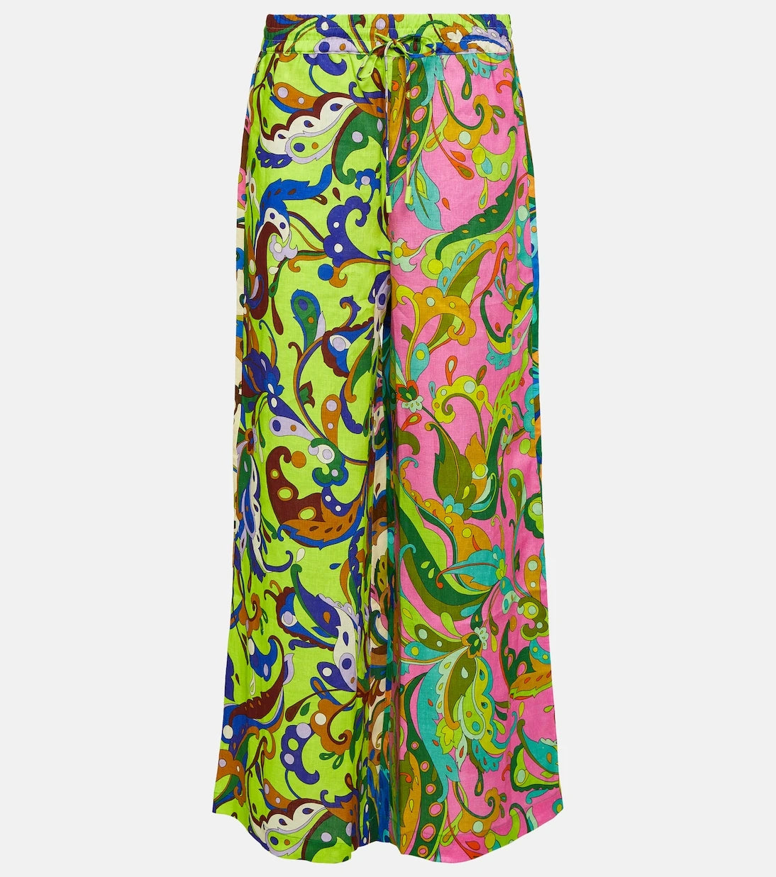 Alémais - Yvette high-rise wide-leg linen pants