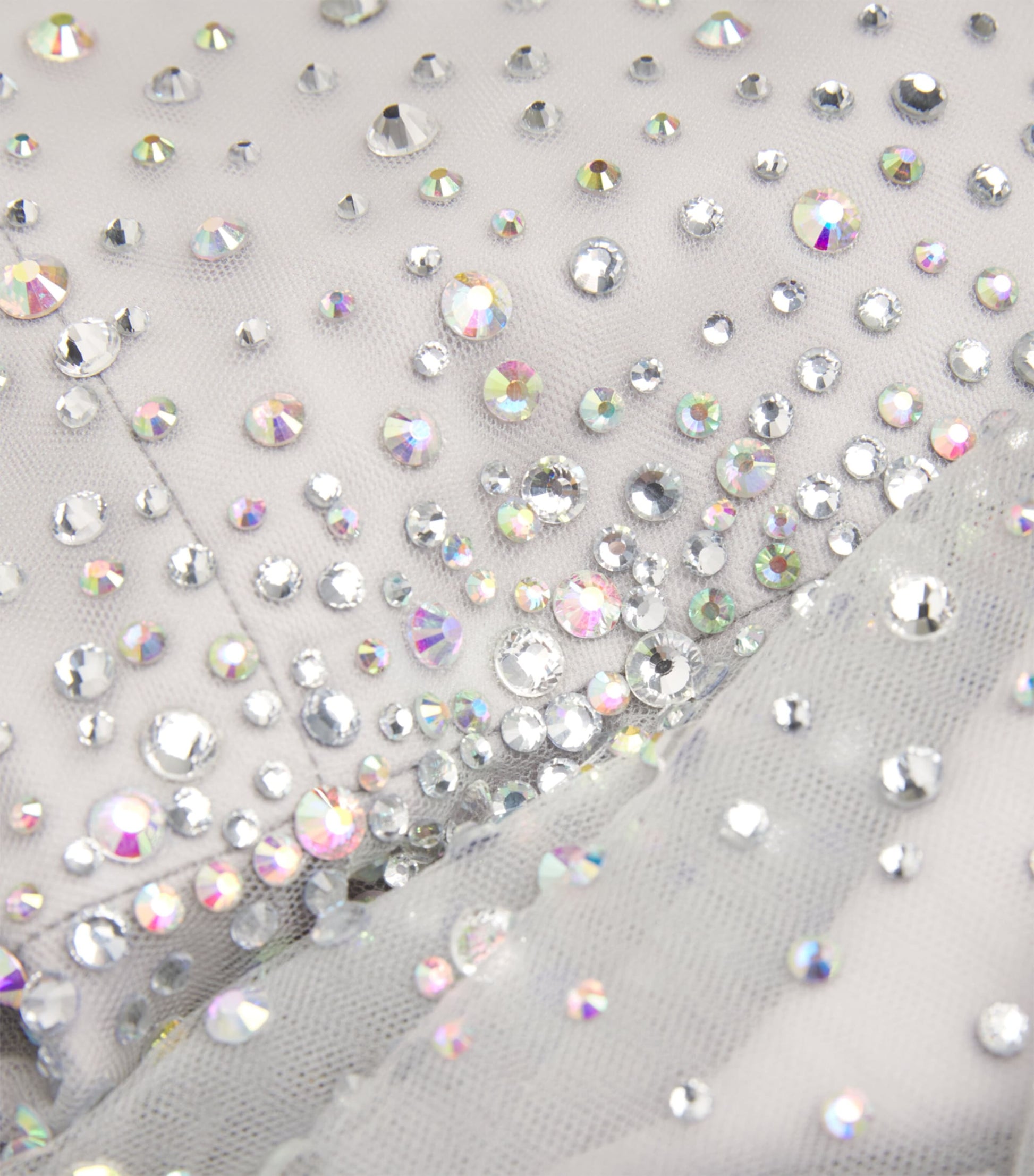 Jenny Packham Grey Tulle Crystal Shayla Gown