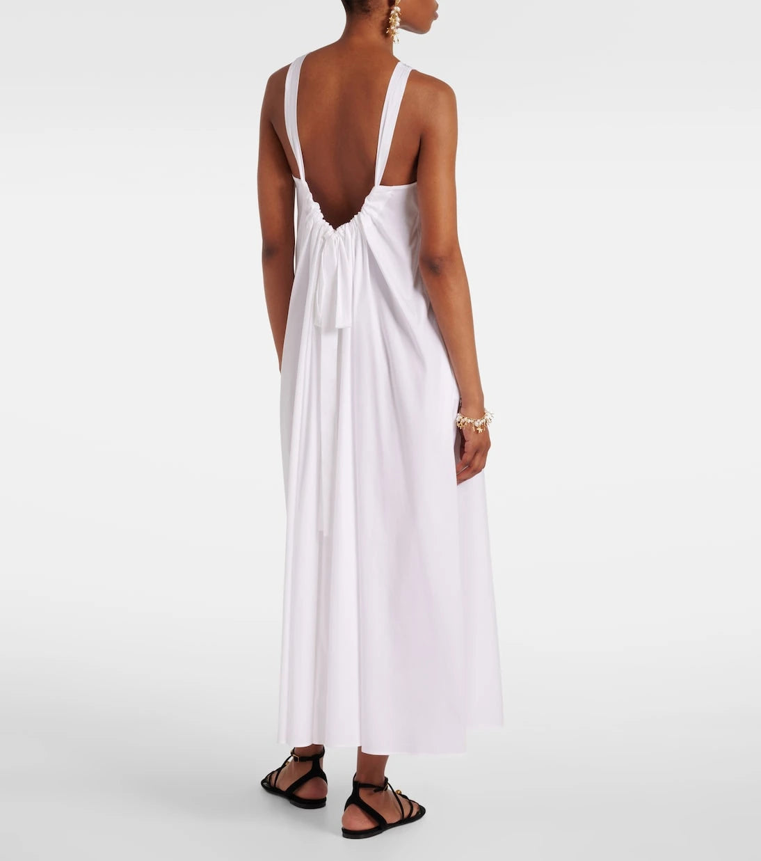 Max Mara - Romea cotton-blend poplin maxi dress
