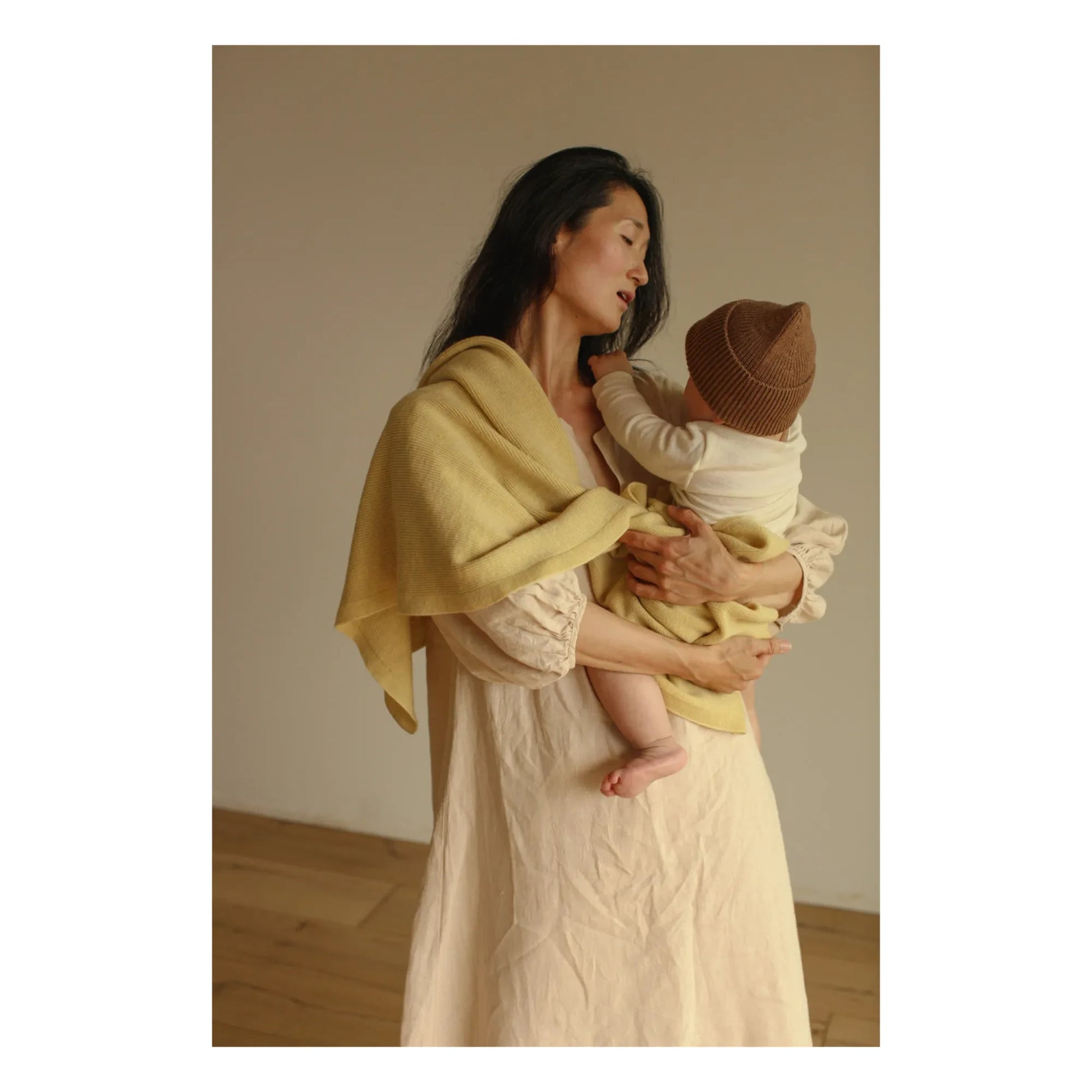 Hvid - Felix Merino Wool Blanket | Pale yellow