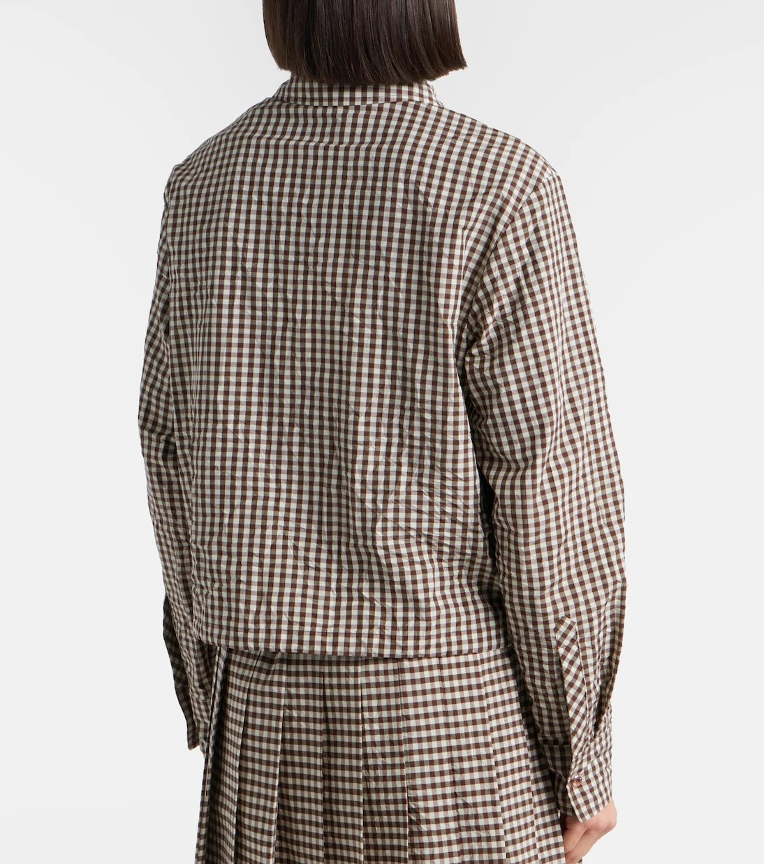 Moncler - Checked cotton-blend jacket