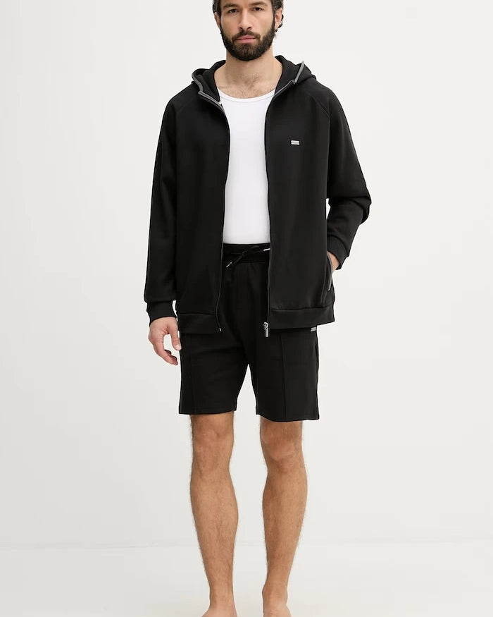 BOSS суичър с цип и качулка мъжки Sense Hooded Jacket
