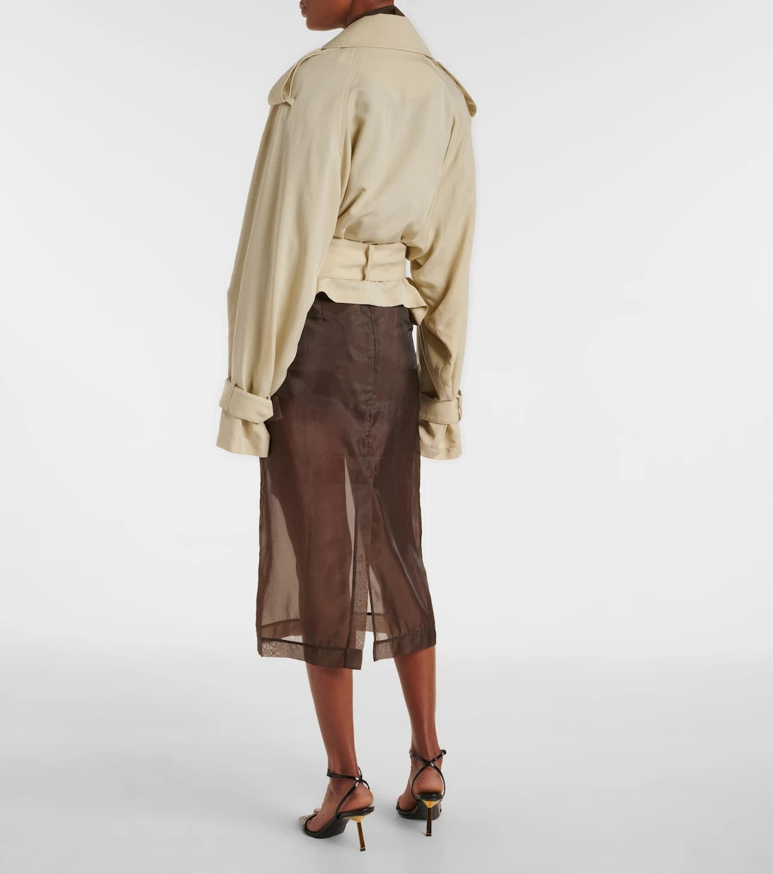 The Frankie Shop - Simona cropped trench coat