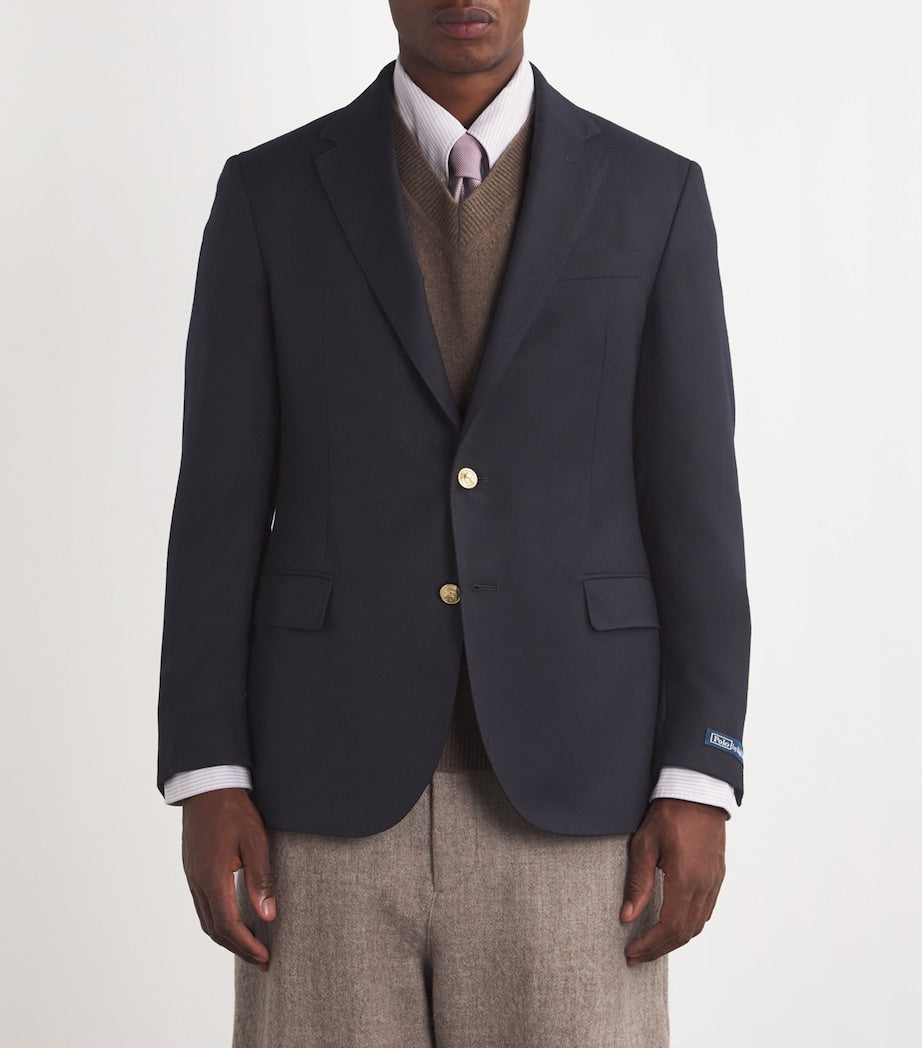 Polo Ralph Lauren Navy Wool Doeskin Blazer