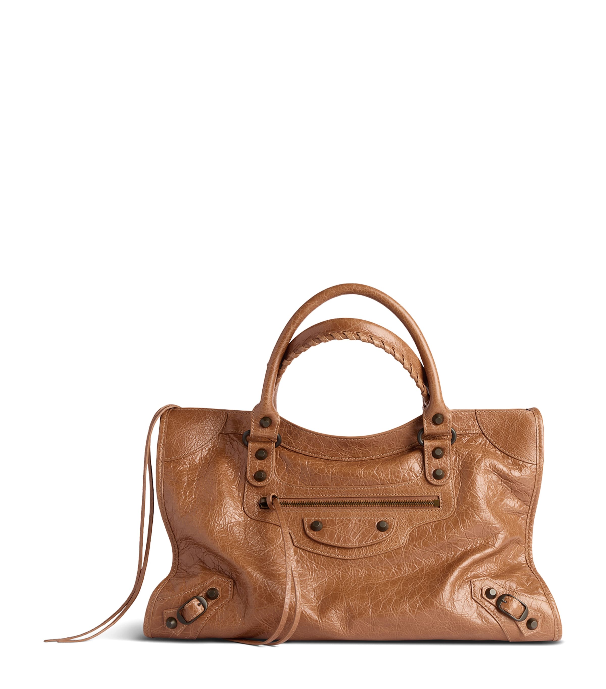 Balenciaga Brown Medium Leather Le City Top-Handle Bag