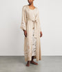 Satin Embellished Dalia Robe (XS/S) BEIGE