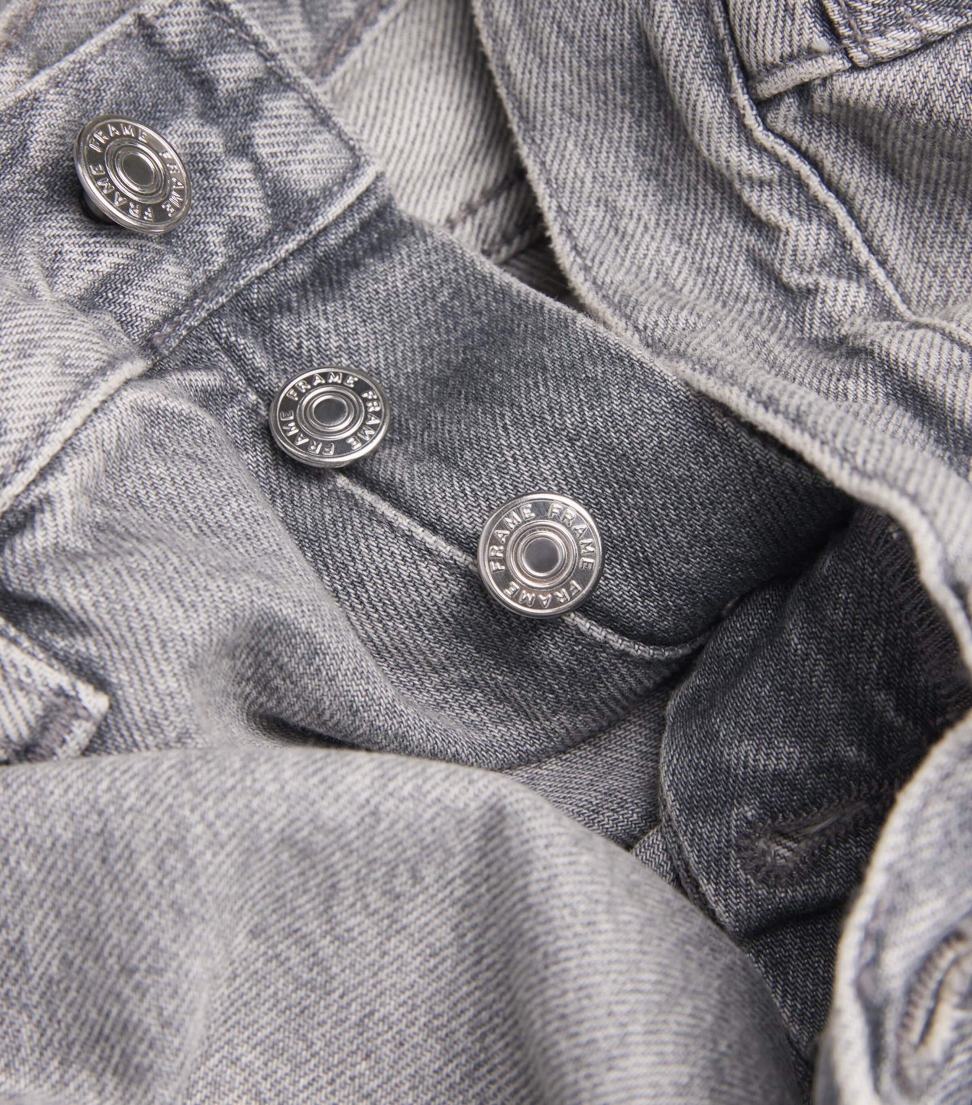 FRAME Grey The Vertical Straight Jeans