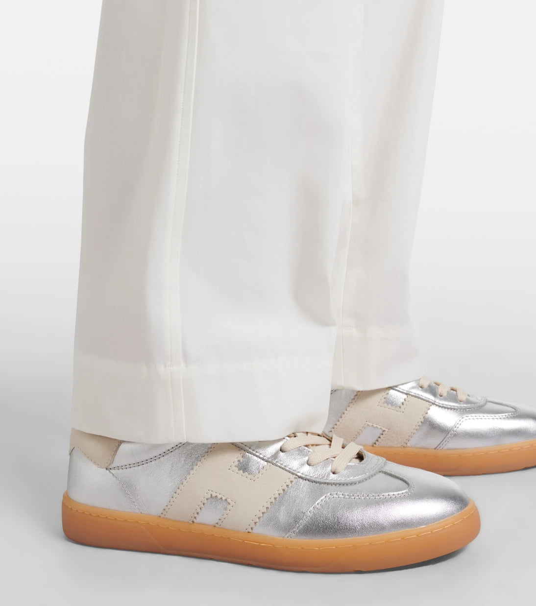 Hogan - Cool metallic leather sneakers