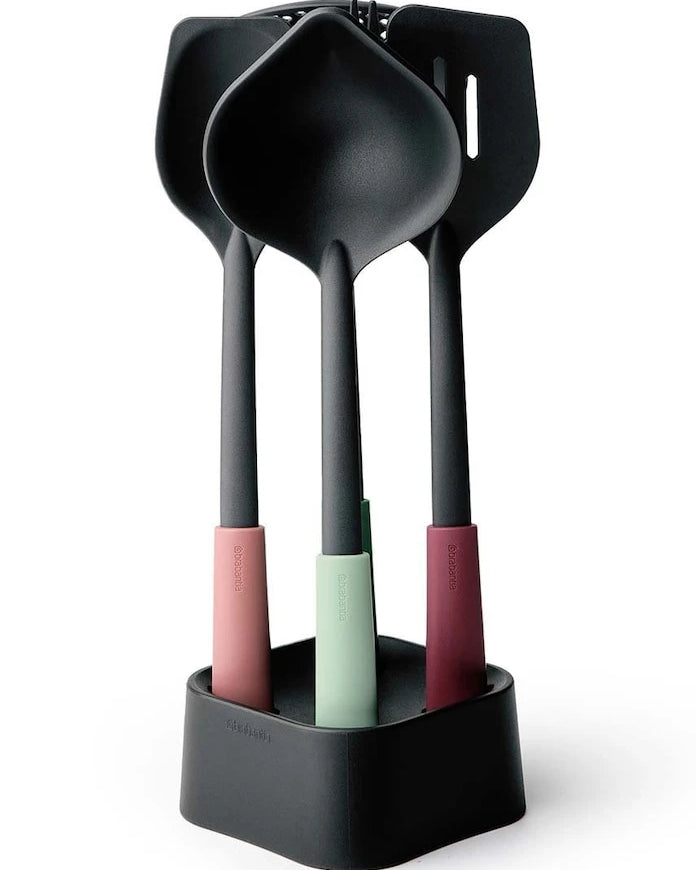 Brabantia Комплект кухненски аксесоари със стойка (5 броя)