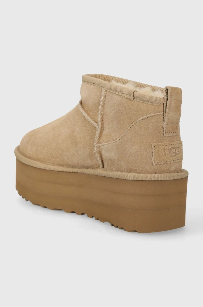 Велурени апрески UGG Classic Ultra Mini Platform
