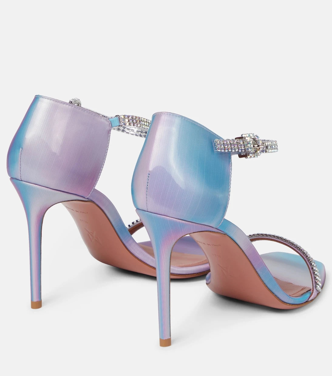 Amina Muaddi - Ursina embellished leather sandals