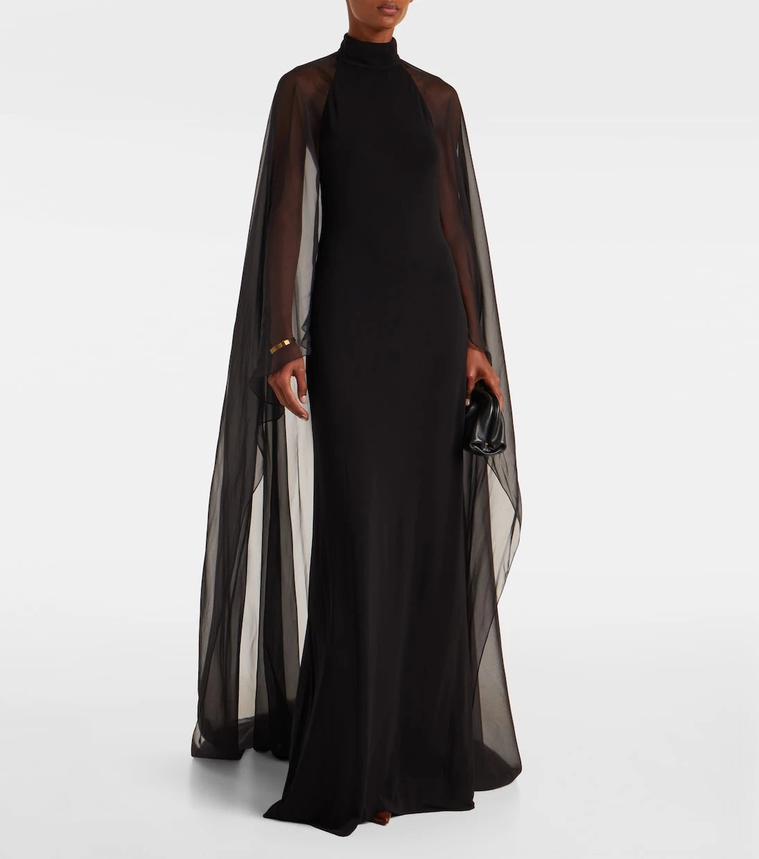 Ralph Lauren Collection - فستان تيلي جيرسيه بكاب