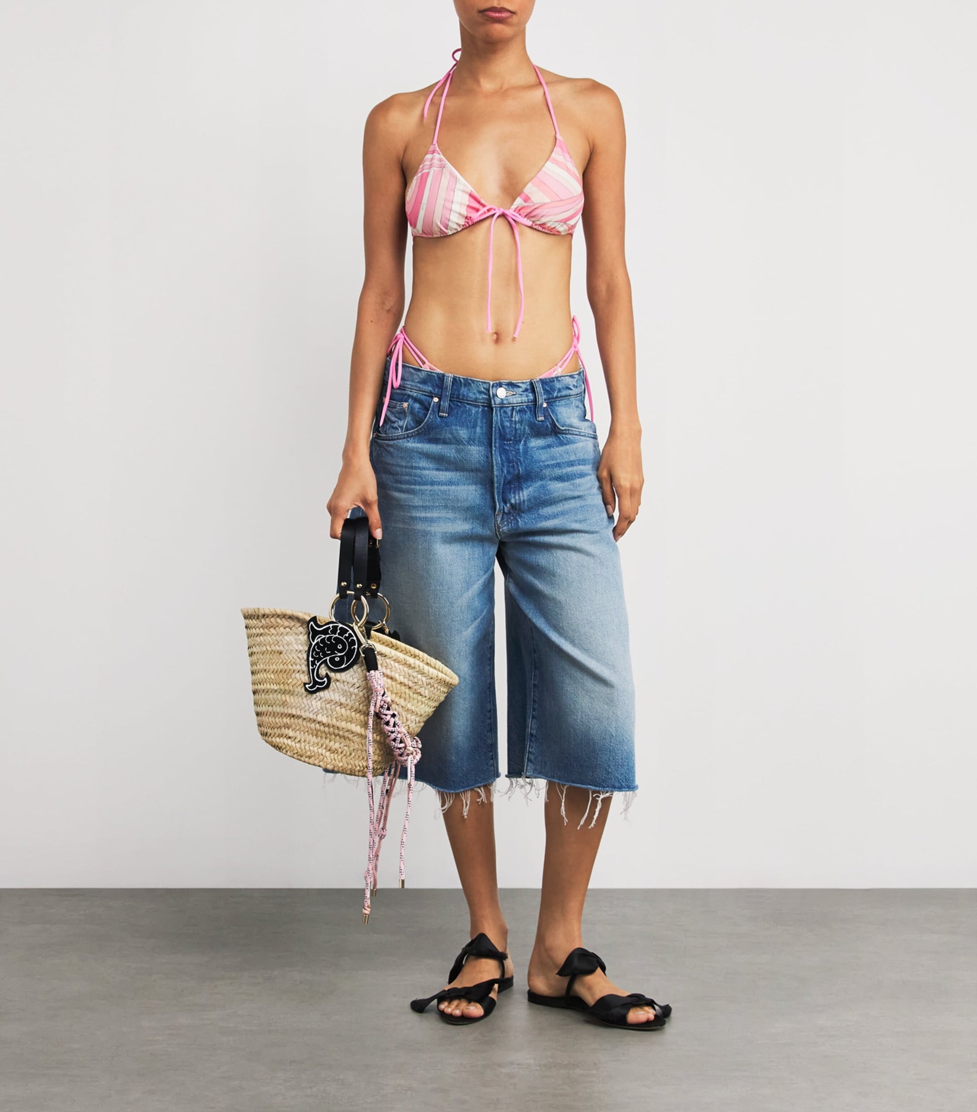 Multi Straw Pesci Basket Bag