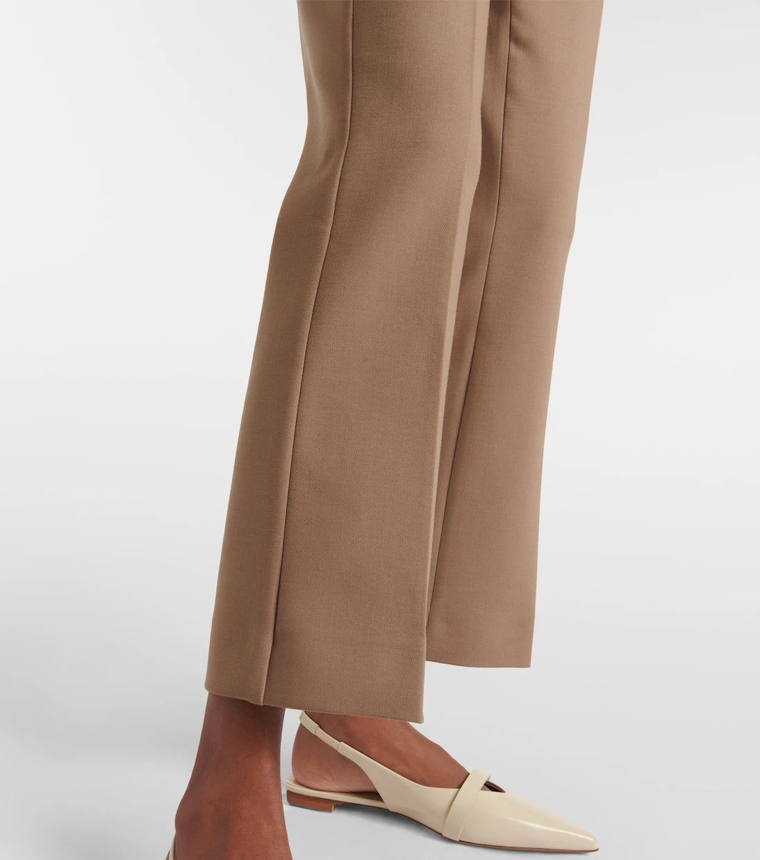 Max Mara - بنطال نيبتا المستقيم من الكريب المخلوط بالصوف
