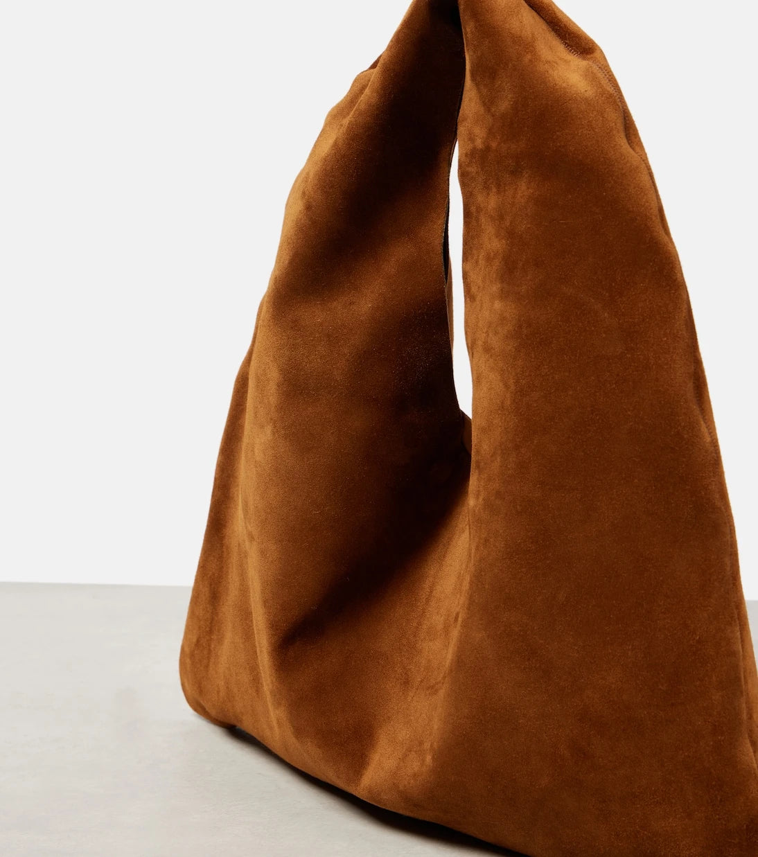 The Row - Bindle Small suede tote bag