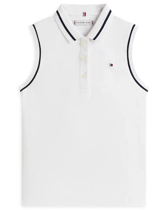 Tommy Hilfiger çocuk pamuklu yakalı tişört