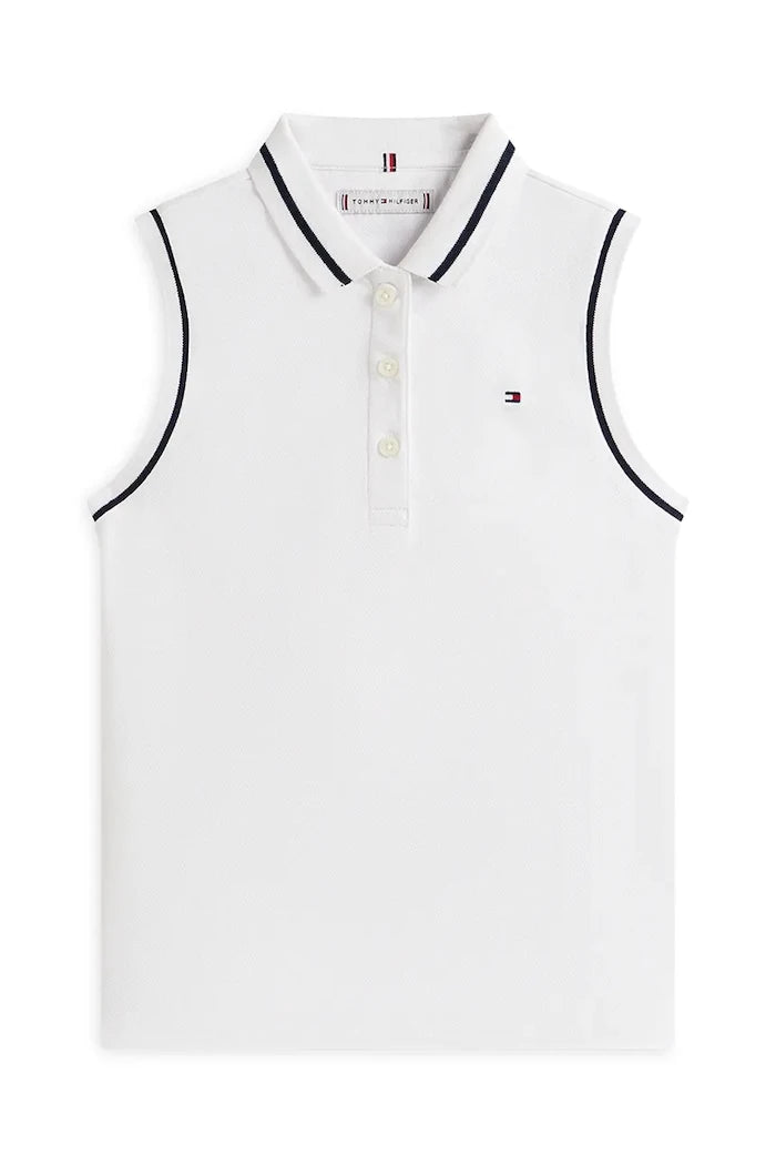 Tommy Hilfiger тениска с яка детска памучна