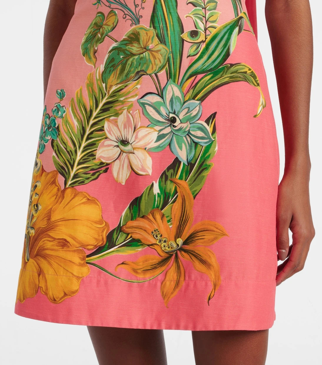 Alémais - Anika floral linen minidress
