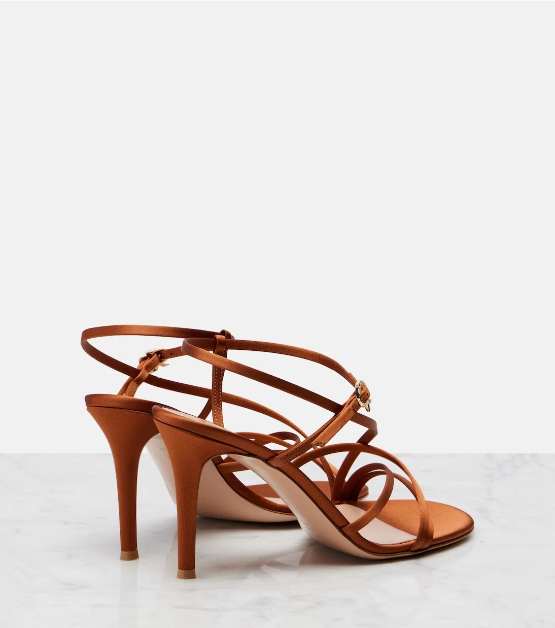 Gianvito Rossi - 85 satin sandals