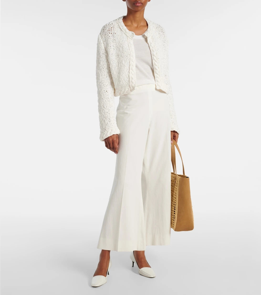 Khaite - Genevieve open-knit cardigan