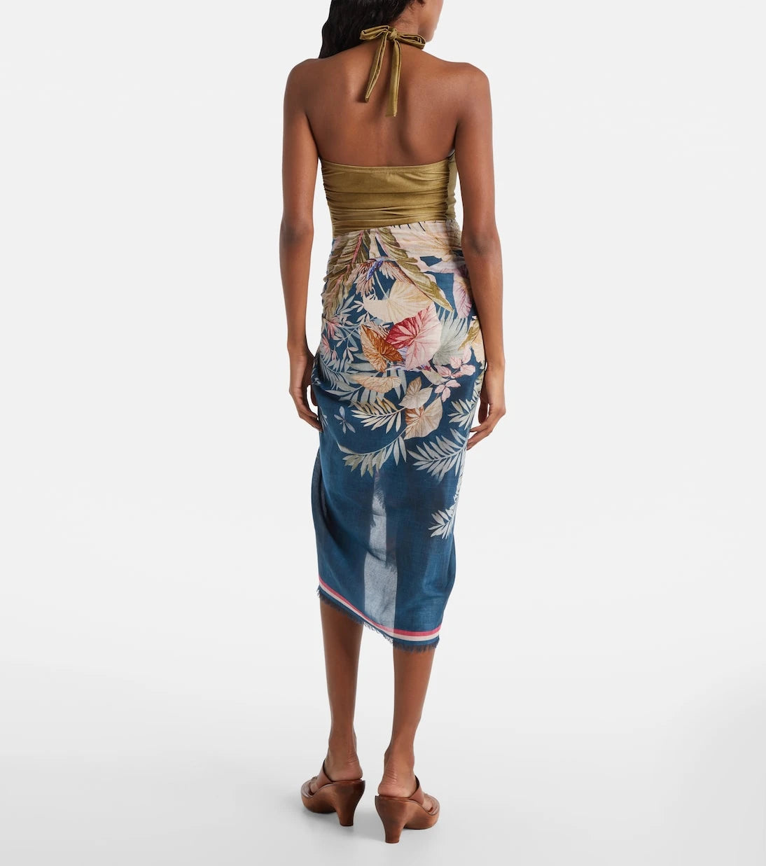 Zimmermann - Printed cotton beach cover-up