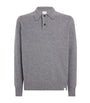 Norse Projects Grey Merino Lambswool Polo Sweater