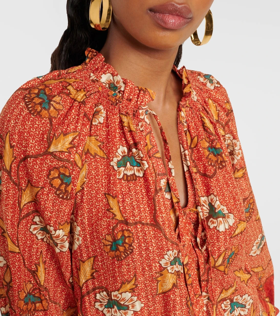 Ulla Johnson - Kaitlyn floral cotton-blend blouse