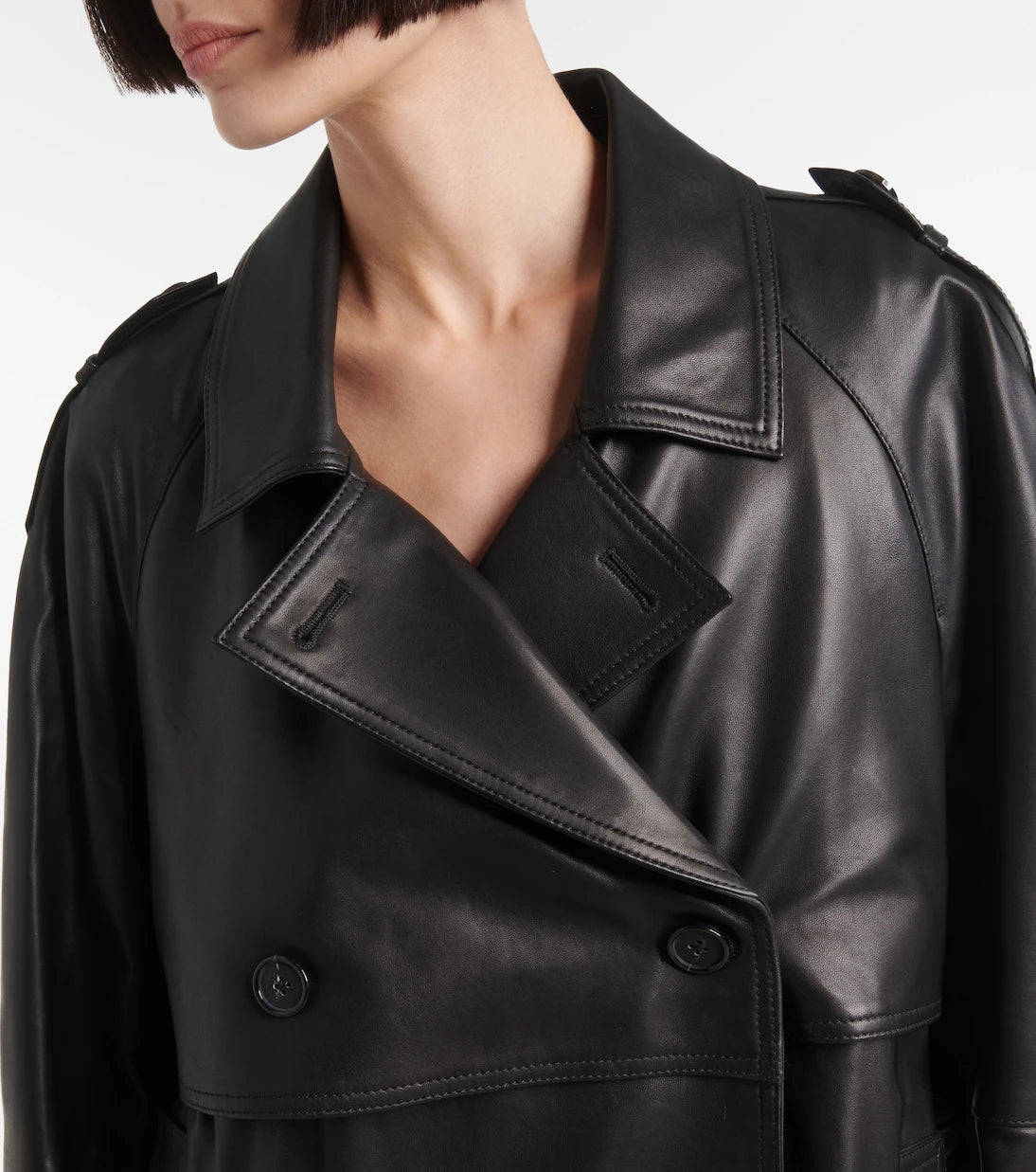 Toteme - Oversized leather jacket